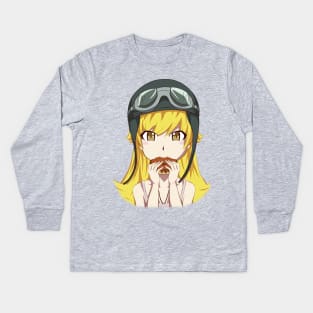 Shinobu Oshino Kids Long Sleeve T-Shirt